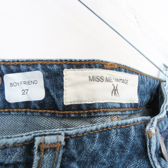 Miss Me Vintage Embroidered Denim Jeans Western Style/ Boyfriend Size-27 - Picture 5 of 9